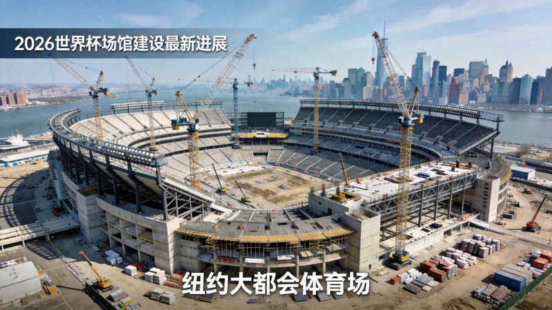 2026世界杯场馆建设最新进展 - 纽约大都会体育场施工俯瞰图