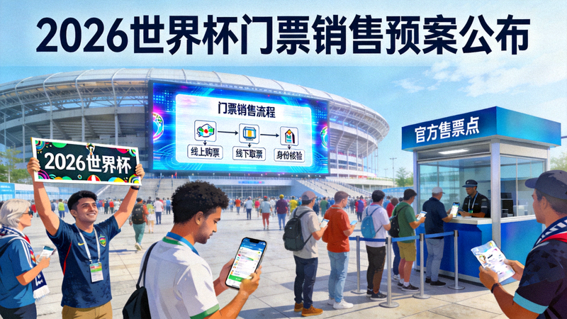 2026世界杯门票销售预案公布 - 球迷在球场外观赛示意图